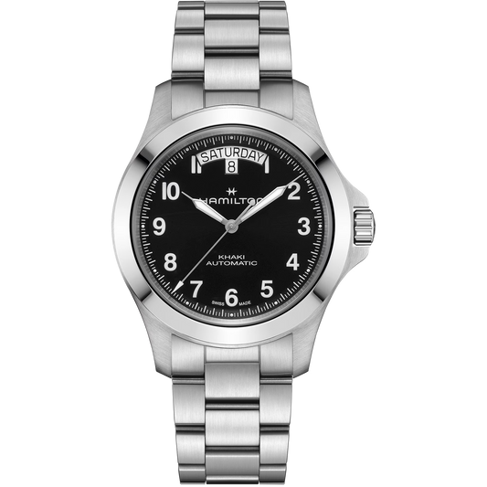 Hamilton H64475131 Khaki Field King Day Date Black Dial 40mm Automatic