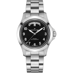 Hamilton H64475131 Khaki Field King Day Date Black Dial 40mm Automatic