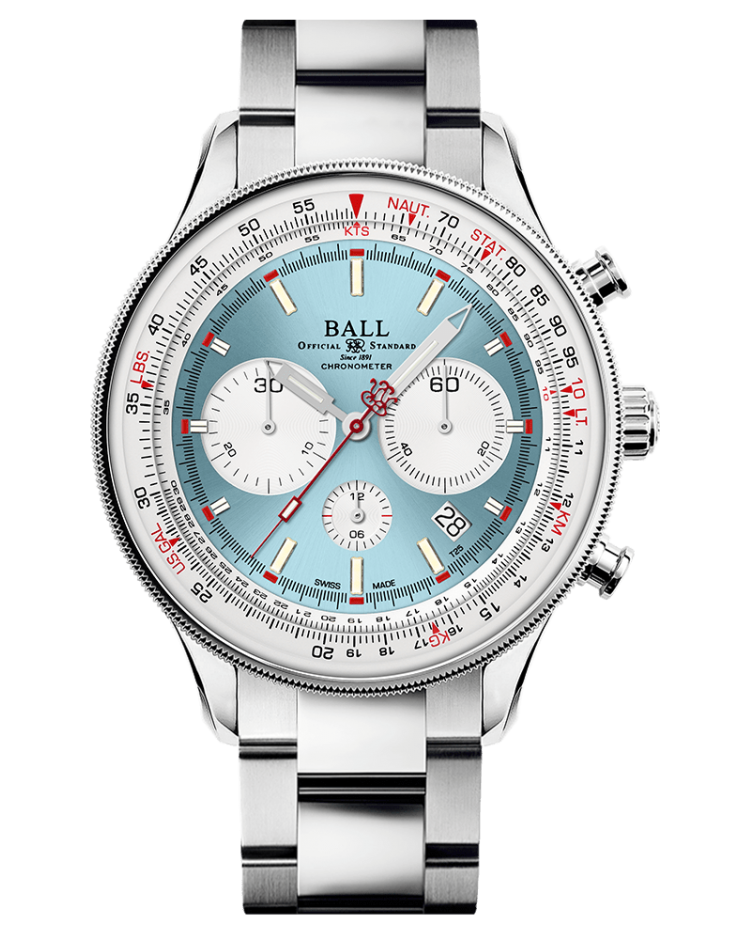 Ball CM3188D-S1CJ-IBE Engineer Master II Normandy Ice Blue 44mm Chronograph