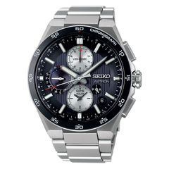 Seiko Astron SSH151 Sport Design Dual Time Chronograph Blue GPS Solar