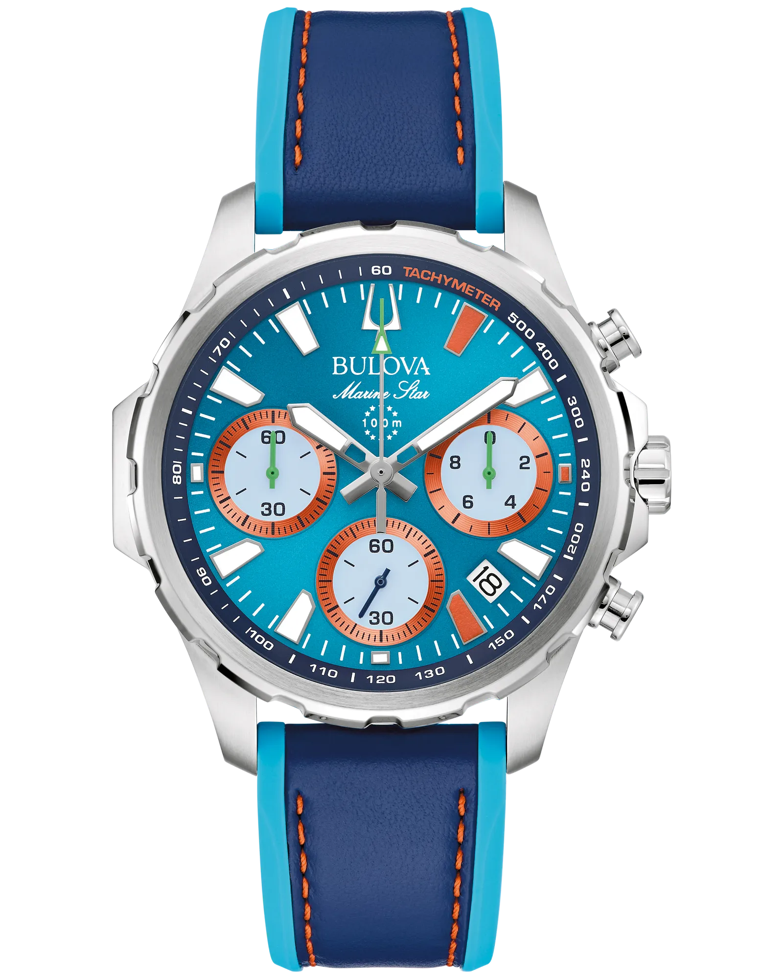 Bulova 96B460GP E1 Team Miami GP Marine Star Limited Edition Blue