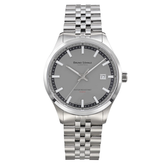 Bruno Sohnle 17-12230-840 Turin Automatik Gray Dial Steel