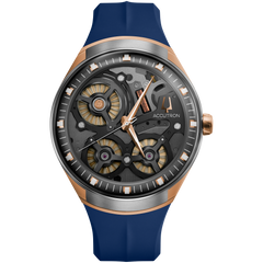 Accutron 2ES8A002A Electrostatic DNA Turbine Rose Gold Blue