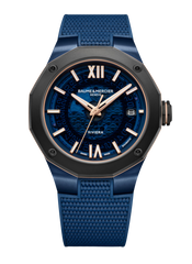 Baume et Mercier 10769 Riviera Sapphire Blue Dial Baumatic