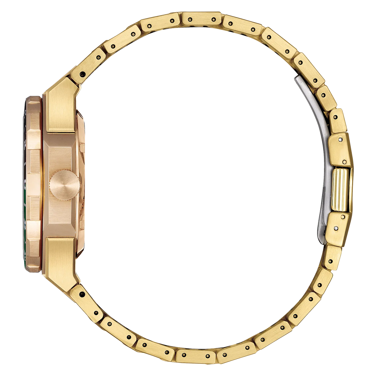 Citizen NB6033-51E Series8 880GMT Gold Tone Black Green Bezel Automatic