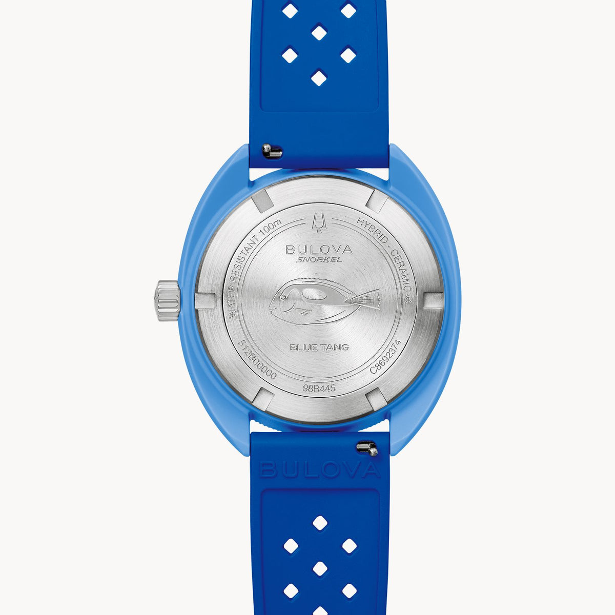 Bulova 98B445 Snorkel Blue Tang Fish Hybrid Ceramic Blue Dial Quartz