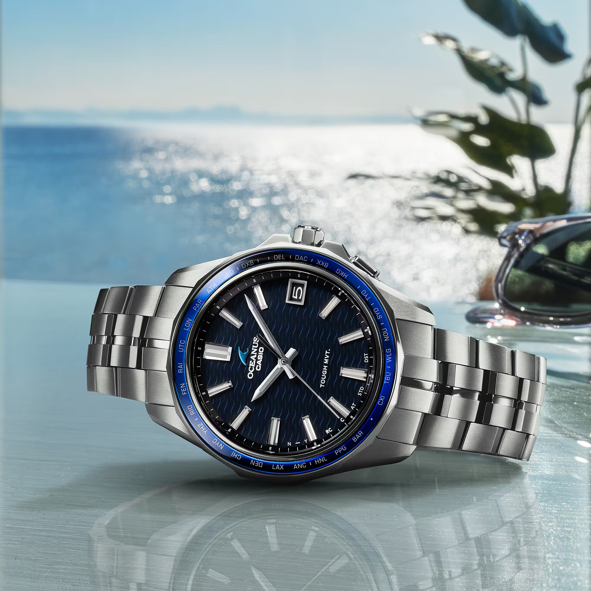 Casio OCWS400-2A Oceanus Manta Blue S400 Series – Arizona Fine Time Casio OCWS400-2A Oceanus Manta Blue S400 Series – Arizona Fine Time