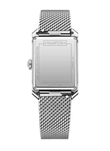 Baume et Mercier 10671 Hampton Sunburst Blue Dial Quartz Milano Mesh Strap