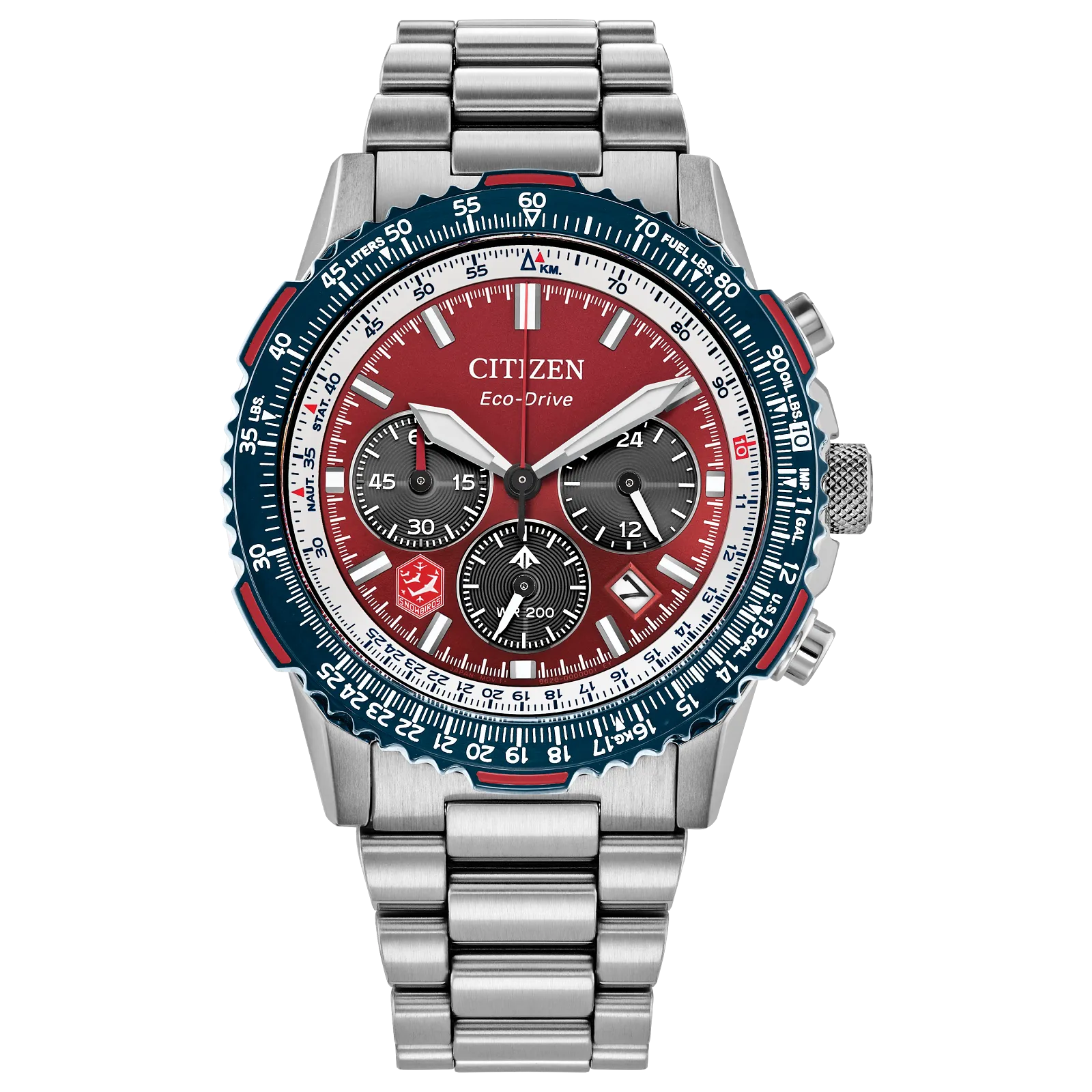 Citizen CA4668-51X Promaster Nighthawk Snowbirds Candian Air Force 40mm Red Eco-Drive