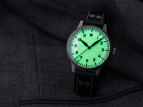 Laco 862155 Pilot Watch Original Venedig 39 Automatic Lume Dial