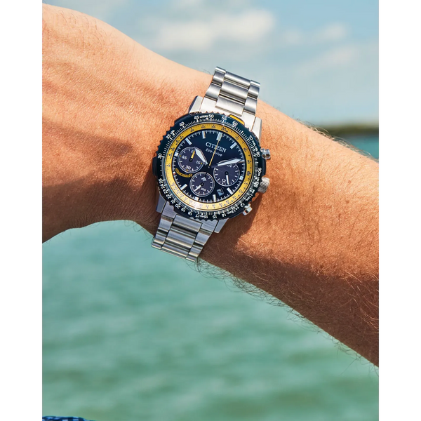 チロネイビーL Citizen CA4667-53L Promaster Navihawk Blue Angels Blue Dial