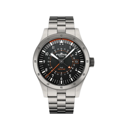 Fortis F4260000 Flieger F-43 Triple-GMT Block Bracelet Automatic