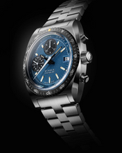 Nivada Grenchen 77003A45 Autochron Blue Dial Automatic 38mm