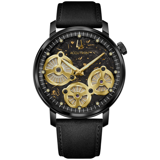 Accutron 28A211 Spaceview Evolution Electrostatic Forged Carbon Dial Gold