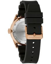 Bulova 44B130 Caravelle Sea Hunter Black Dial Rose Gold Tone Automatic 39mm Vintage