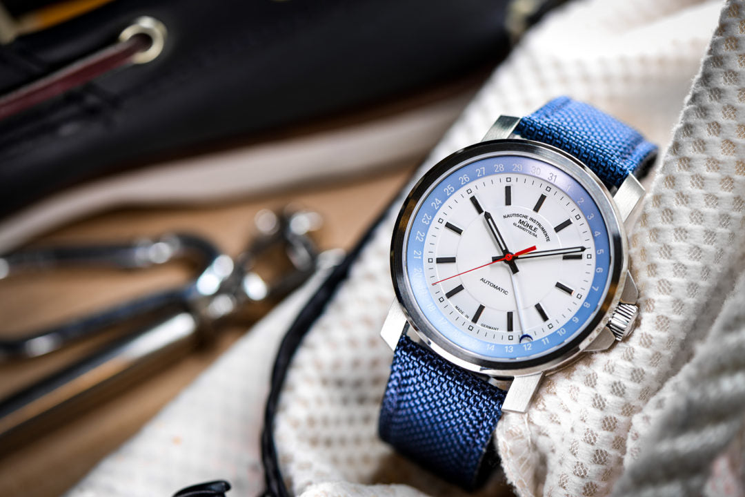 Muhle GLashutte M1-25-32-CB 29ER Pointer Date Textile Strap