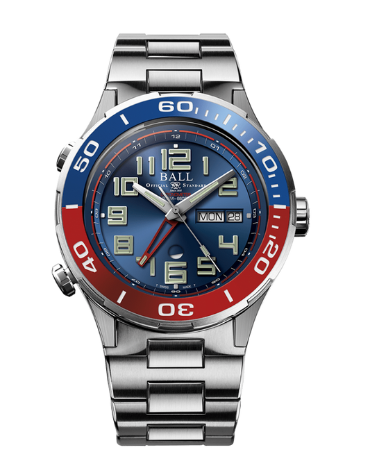 Ball DG3036B-S2C-BE Roadmaster Vanguard GMT Blue Dial Automatic