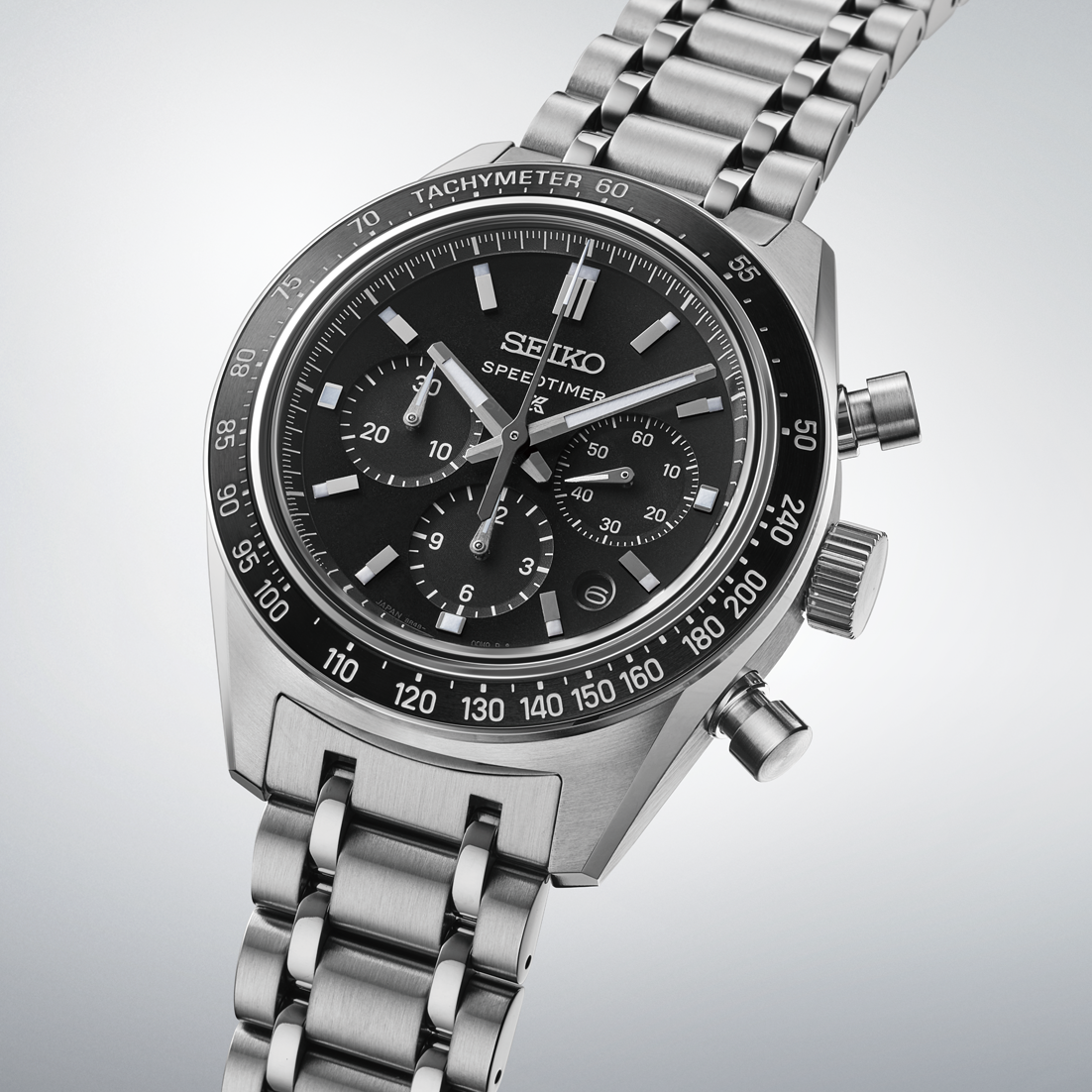 Seiko Prospex SRQ055 Speedtimer Automatic Chronograph Black Dial