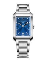 Baume et Mercier 10754 Hampton Sun-Satin Blue Dial Quartz