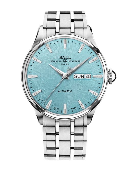 Ball NM2080D-S2J-IBER Trainmaster Eternity Tiffany Heathered Dial Rainbow Lume Automatic