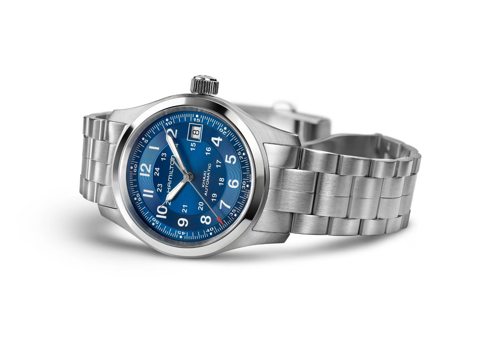 Hamilton H70455140 Khaki Field Auto Blue Sunburst 38mm Bracelet Automatic