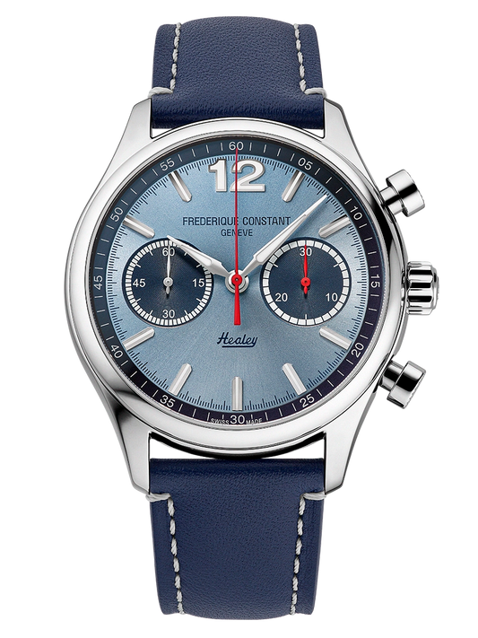 Frederique Constant FC-397HLBN5B6 Vintage Rally Healey Chronograph Sunray Blue Automatic