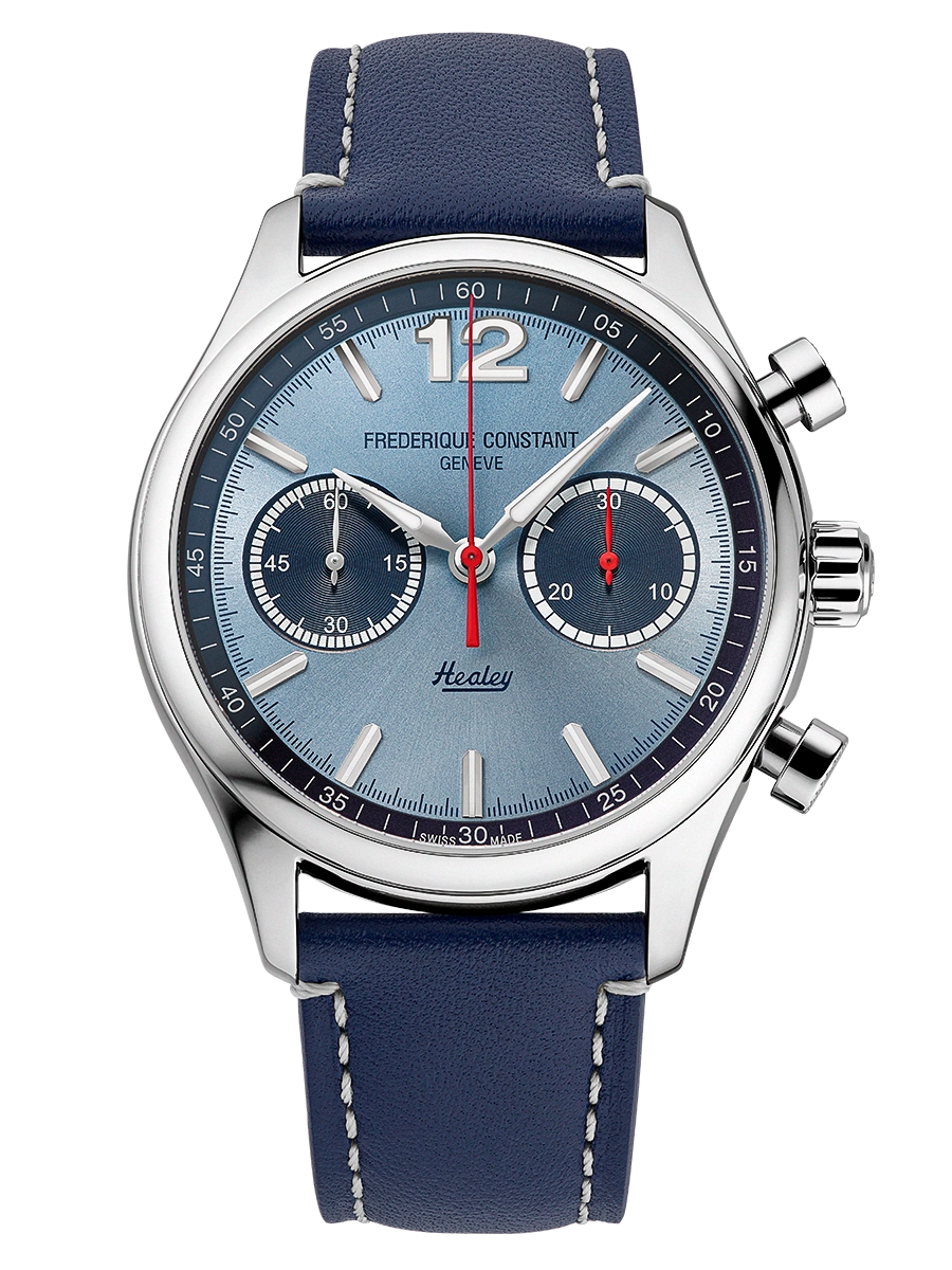 Frederique Constant FC-397HLBN5B6 Vintage Rally Healey Chronograph Sunray Blue Automatic