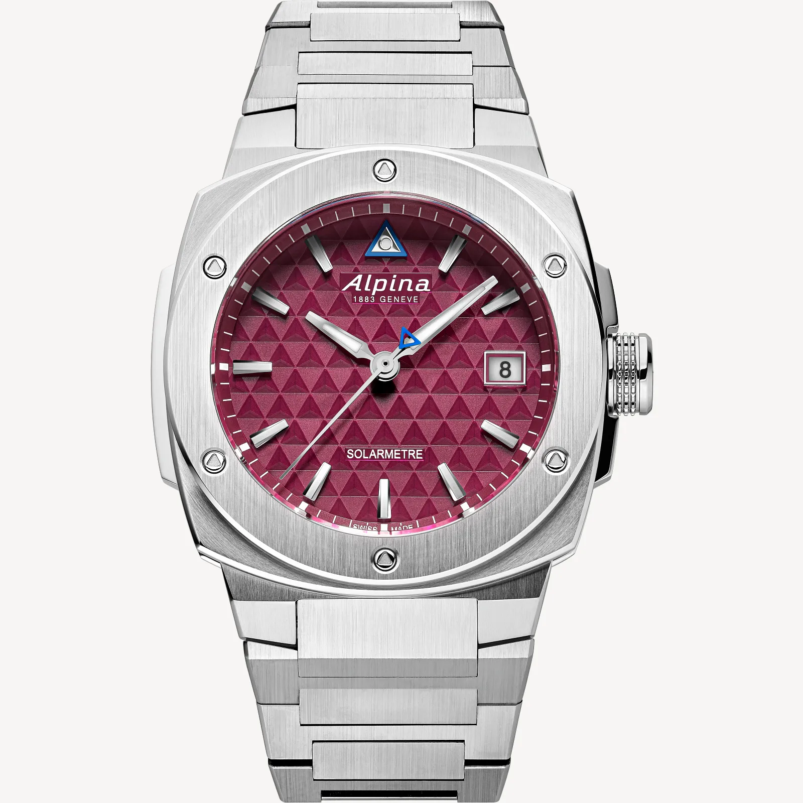 Alpina AL-140BRG3AE6B Alpiner Extreme Solarmetre Burgandy Dial Stainless Bracelet