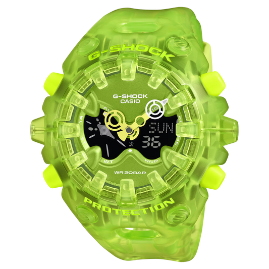 G-Shock GAV01SKE-3A Translucent Big Case Acid Green Ana-Digi Resin