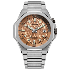 Citizen NB6066-51W Series8 890 Salmon Textured Dial Automatic Limited Edition