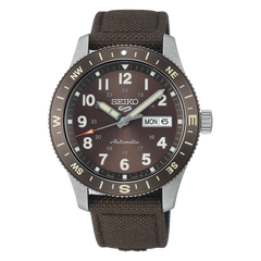 Seiko 5 Sports HDB009 Field Brown Sunray Compass Automatic 41mm