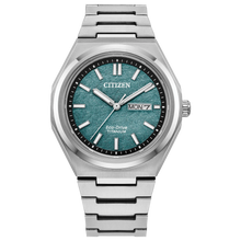Citizen AW0130-85X Zenshin Three-Hand Super Titanium Green