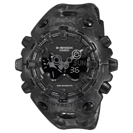 G-Shock GAV01SKE-8A Translucent Big Case Black Resin Ana-Digi