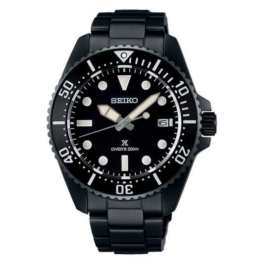 Seiko Prospex SNE599 Sea Solar Diver Black Hard Coating 41mm