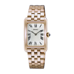 Seiko Essentials HGG002 Pink Gold Tone Ladies Quartz Tank