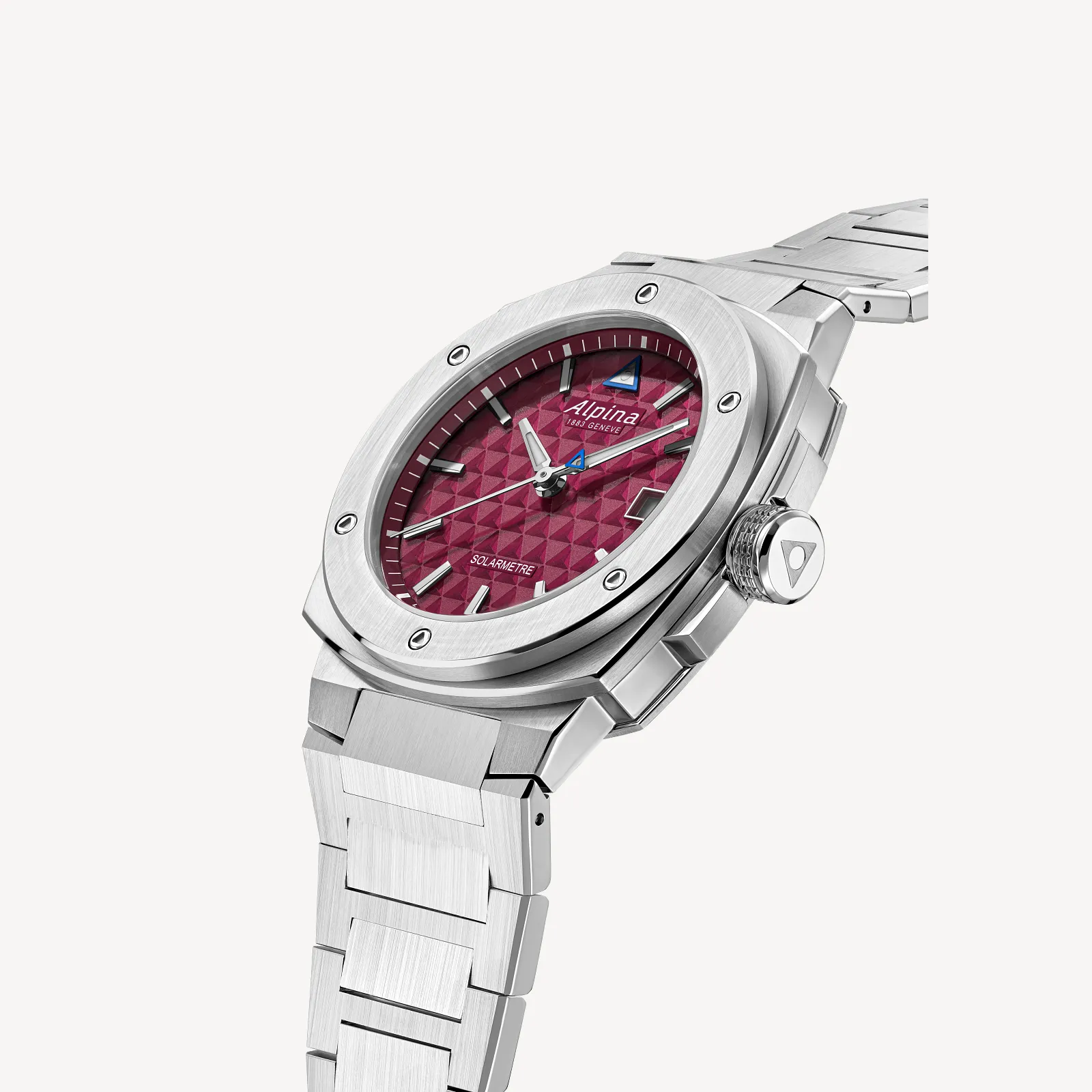 Alpina AL-140BRG3AE6B Alpiner Extreme Solarmetre Burgandy Dial Stainless Bracelet