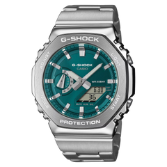 G-Shock GM2110D-3A1 G-STEEL 2100 Series Casioak Green Dial Ana-Digi