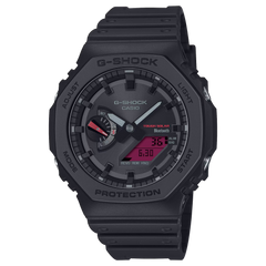 G-Shock GAB2100BBR-1A Black and Bold Red Octagonal Ana-Digi Tough Solar