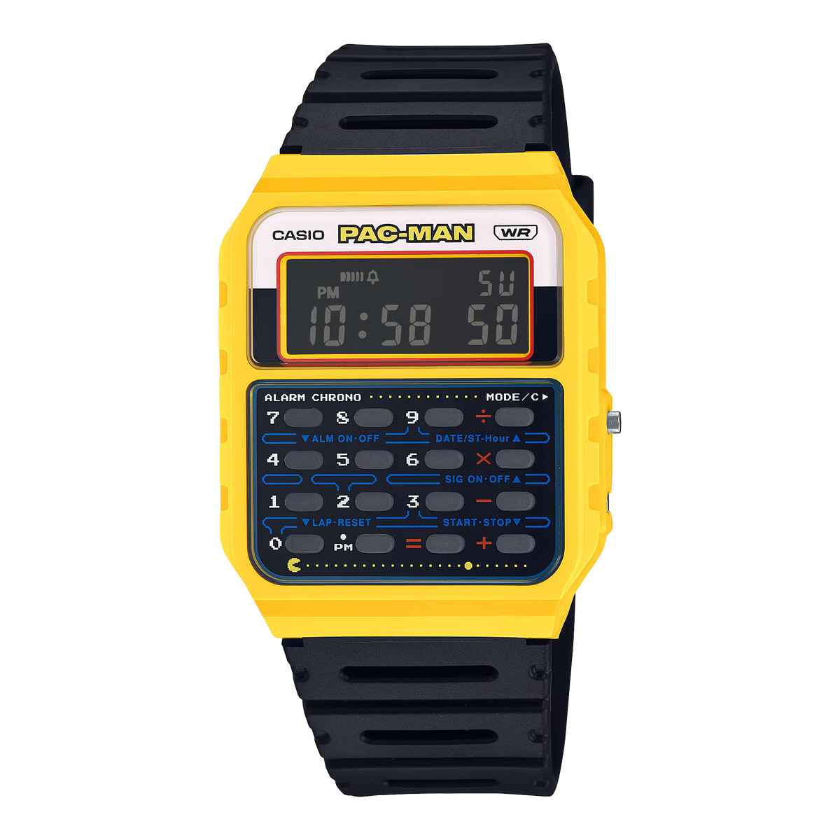 Shock Pacman G-Shock CA53WPC-1B PAC-MAN Collaboration Calculator Yellow – Arizona ...