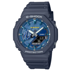 G-Shock GA2100AS-2A Cool Blue Waters Octagonal Navy Blue Resin