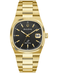 Bulova 97B246 Super Seville Black Dial Gold Tone Precisionist 262kHz