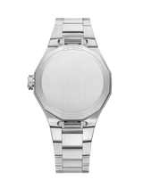 Baume et Mercier 10765 Riviera Blue Textured Dial Diamonds Ladies