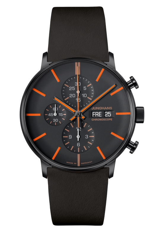 Junghans 27/4370.02 FORM A Chronoscope Orange Black Chronograph