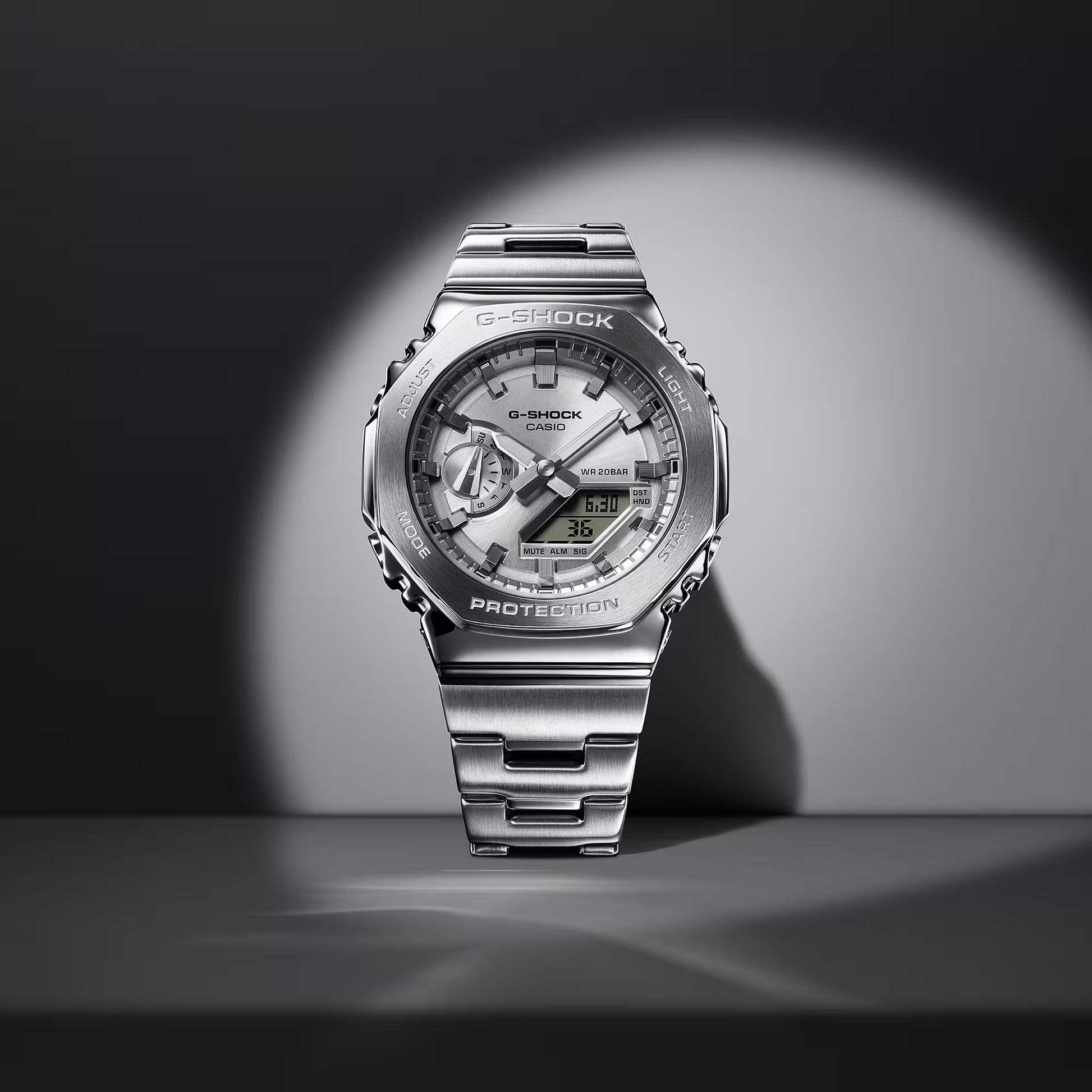G-Shock GM2110D-7A G-STEEL 2100 Series Metal Silver Dial – Arizona G-Shock GM2110D-7A G-STEEL 2100 Series Metal Silver Dial – Arizona