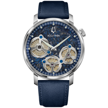 Accutron 26A215 Spaceview Evolution Forged Carbon Dial Electrostatic Blue