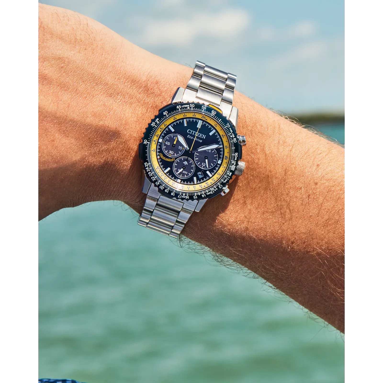 Citizen CA4667-53L Promaster Navihawk Blue Angels Blue Dial 40mm Eco-Drive