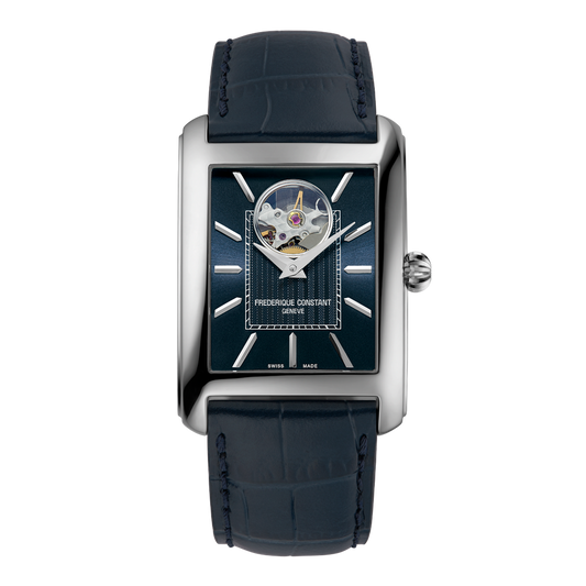 Frederique Constant FC-311N4C6 Classics Carree Heart Beat Automatic Blue Dial