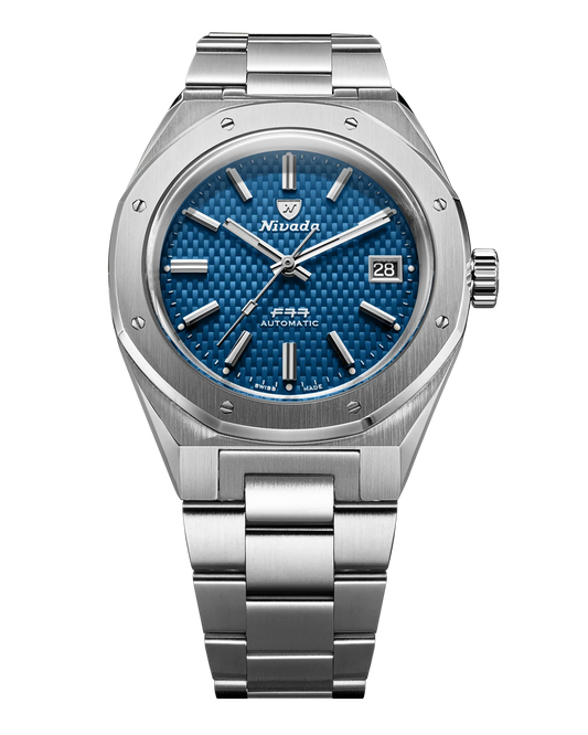 Nivada Grenchen 69041A77B F77 SST Blue MK2 41mm Automatic
