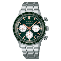 Seiko SSB481 Discover More Green Rose Chronograph Quartz