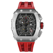 Tsar Bomba TB8204Q-33 Elemental Calendar Version Quartz Silver Red